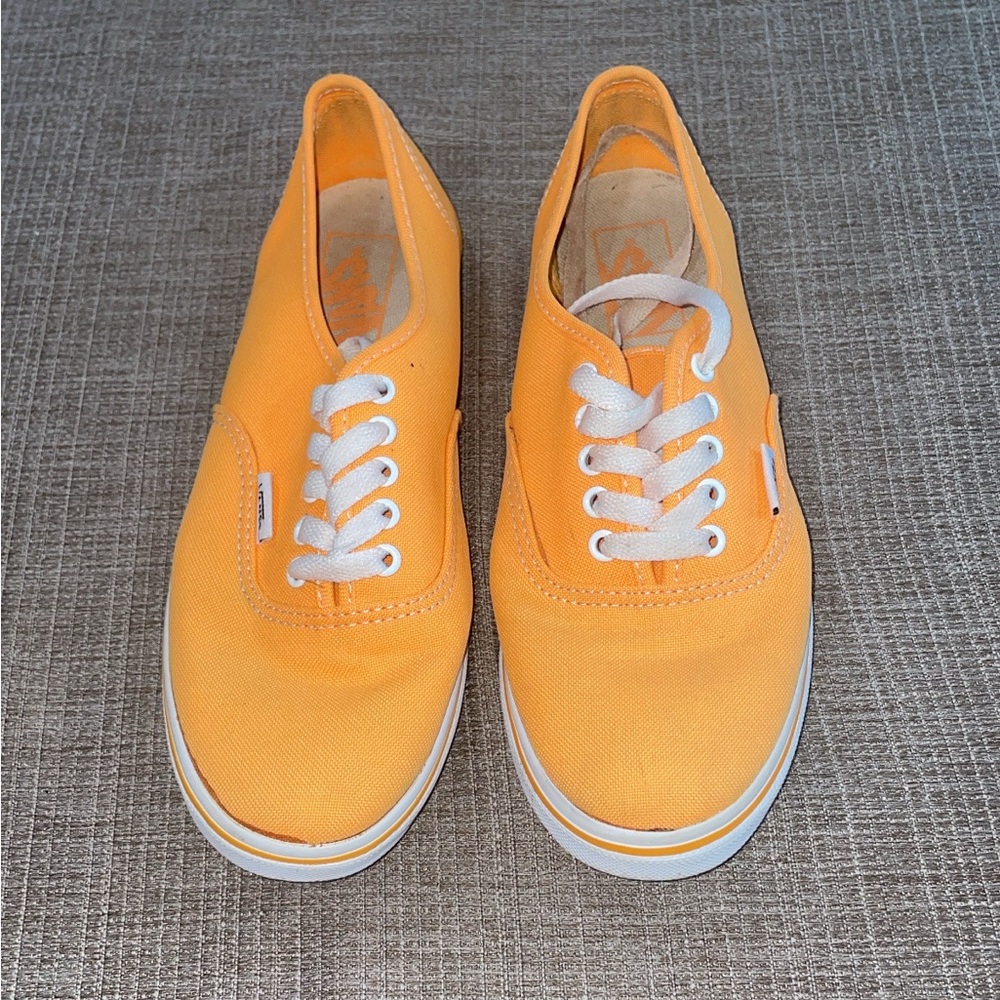 Vans Orange Canvas Sneakers